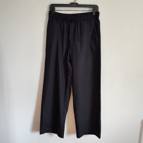 Ladies SZ 6P J Crew Factory Black Slim/Wide-Leg Pant - Picture 1 of 4